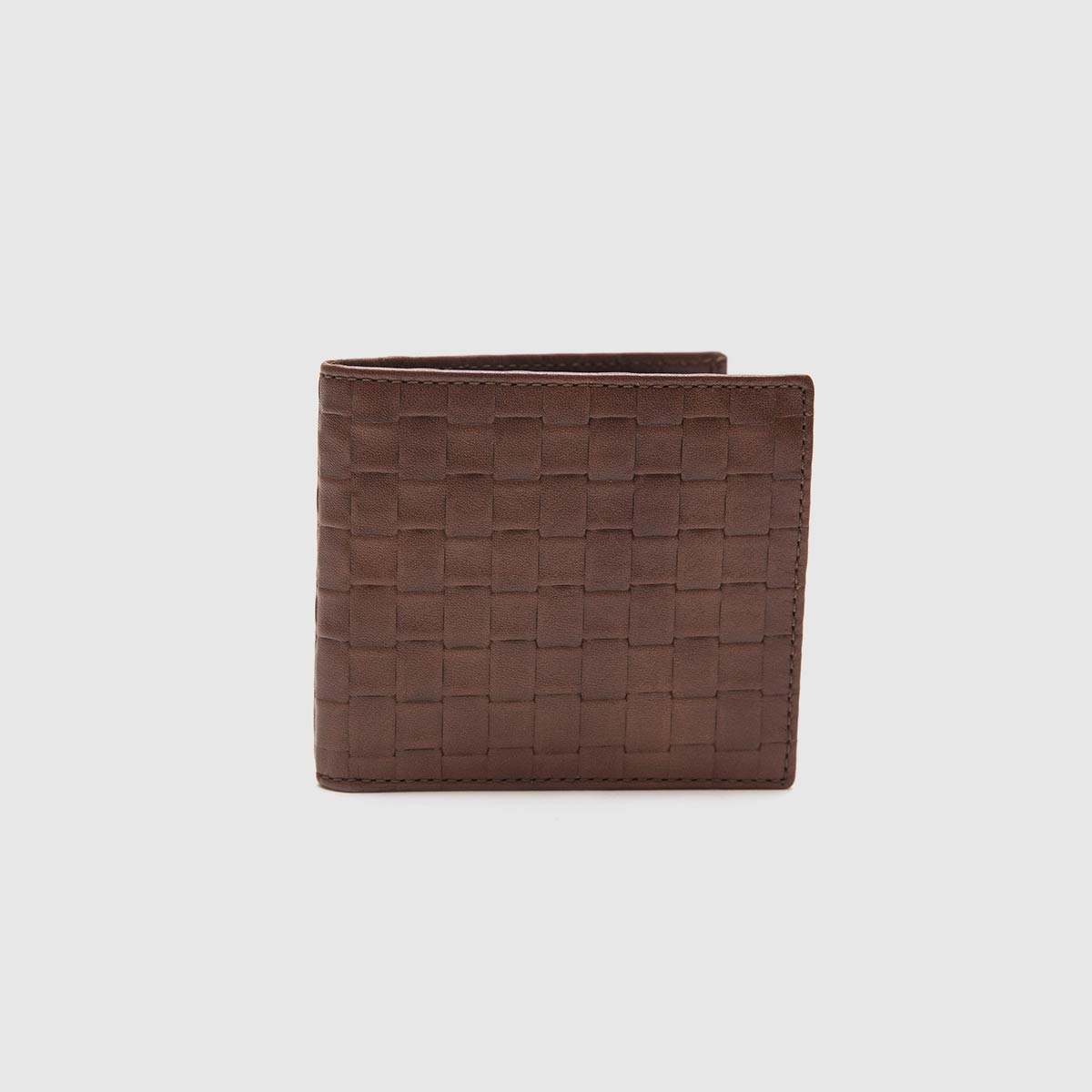 Leather wallet with woven print Davide Albertario on sale 2022 2