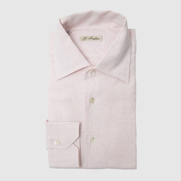 Linen pink shirt
