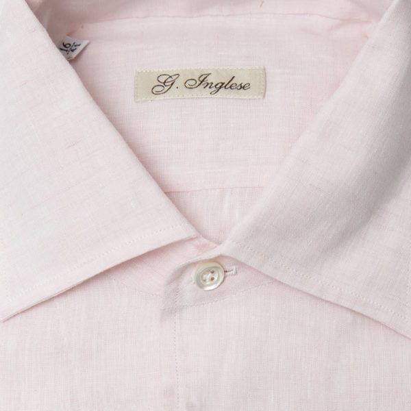 Linen pink shirt