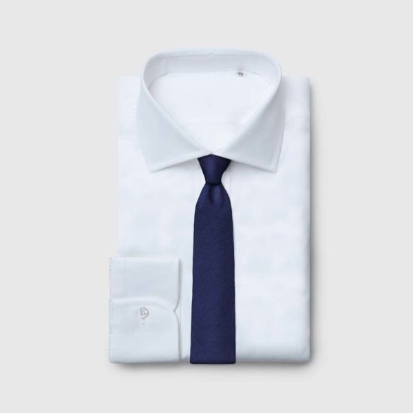Cravatta 5 pieghe blu scuro