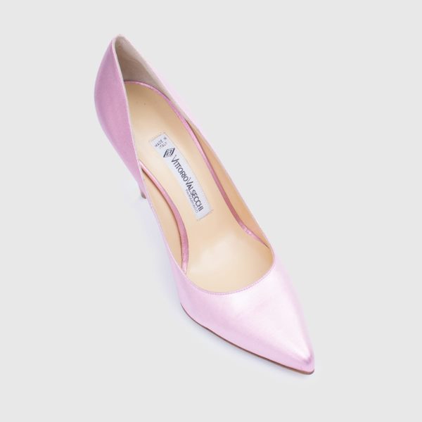 Pink Lamè Décolleté shoe