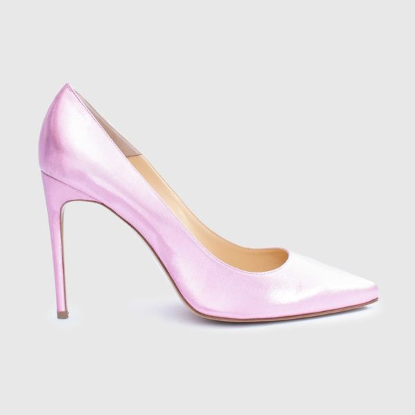 Pink Lamè Décolleté shoe