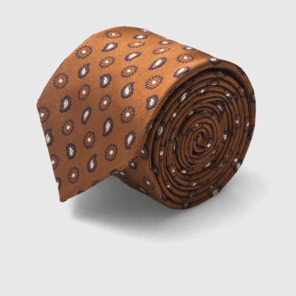 5-Fold Silk Jacquard Tie made by Fumagalli 1891