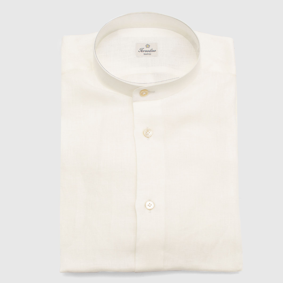 Inhalere brug hundrede Off-white Linen shirt 6 handmade steps | Barròco Italia