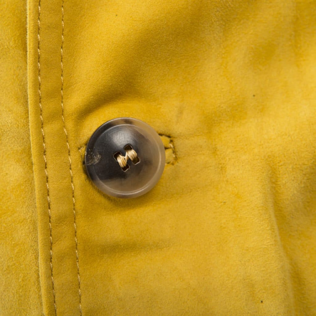 Yellow Suede Bomber Jacket A1 Cary Barròco Italia 