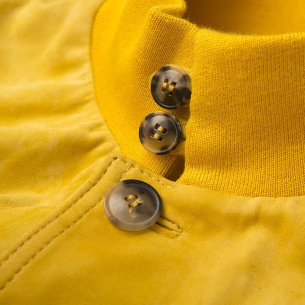 Yellow suede Bomber Jacket A1 Cary