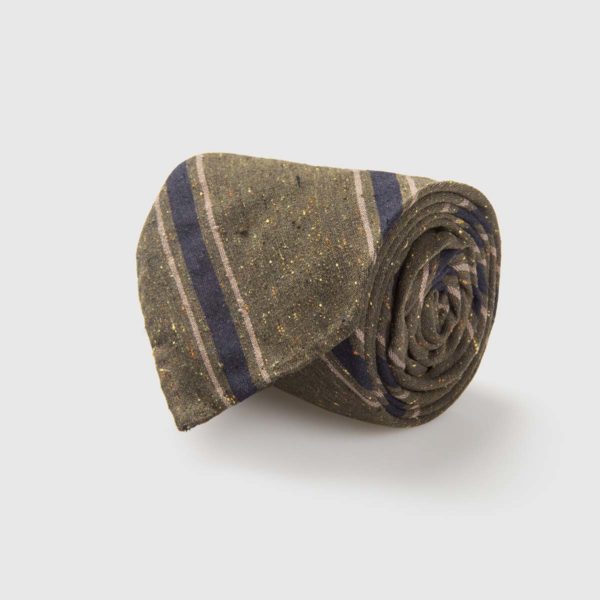 Cravatta rifinita a mano in pregiato Shantung di Seta G.inglese
