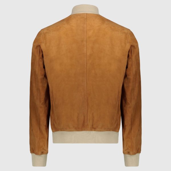 Giacca bomber in suede Beige “A1 Cary”