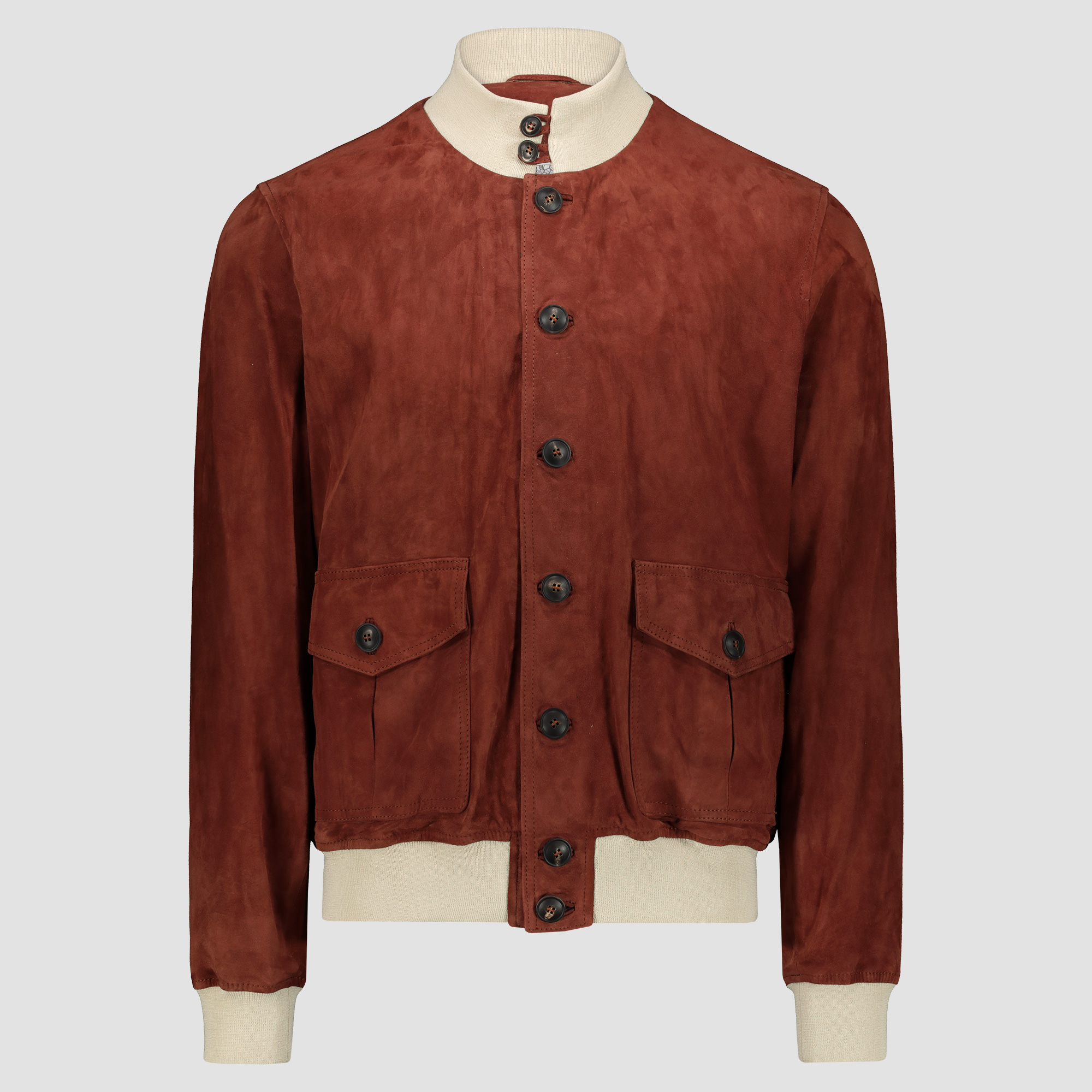 Brick suede & beige details Bomber Jacket A1 Cary