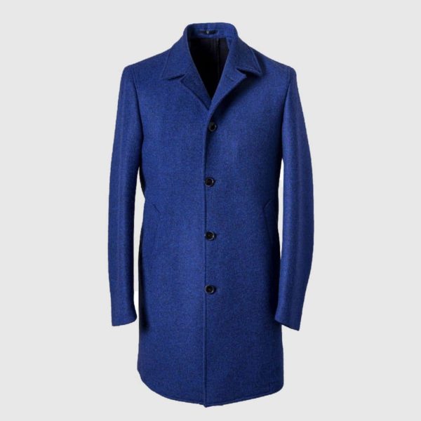 Blue Wool Overcoat Melillo 1970