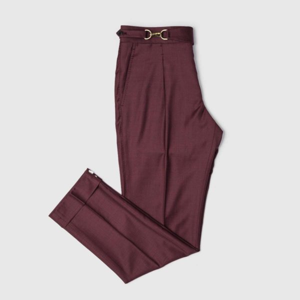 Pantaloni Purple 1 Pince in Lana 150’s