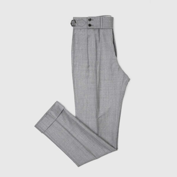 Gray Two Pleats 120’s Trouers