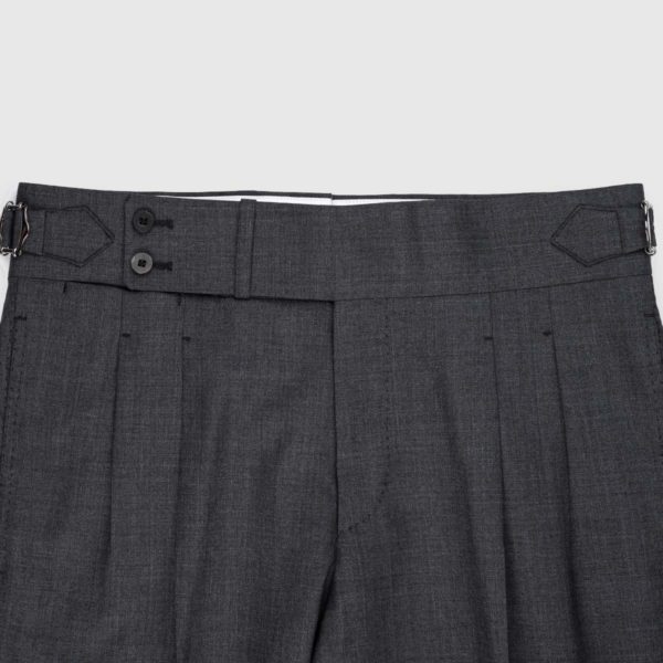 Antracite Two Pleats 120’s Trousers