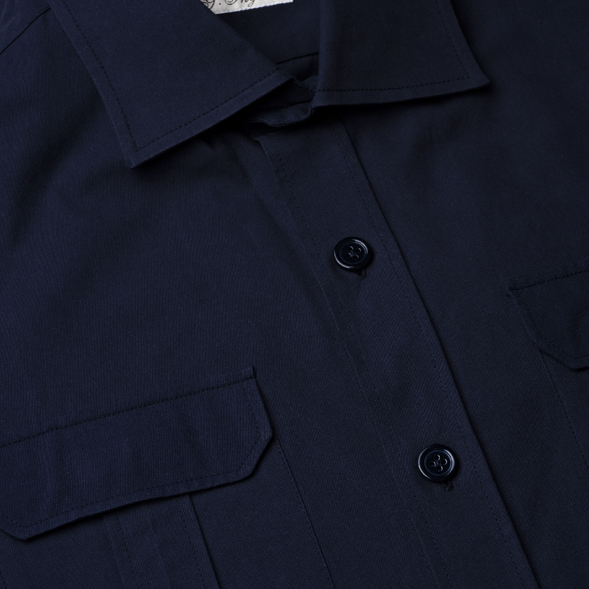 Cotton Overshirt in Navy G. Inglese on sale 2022 2