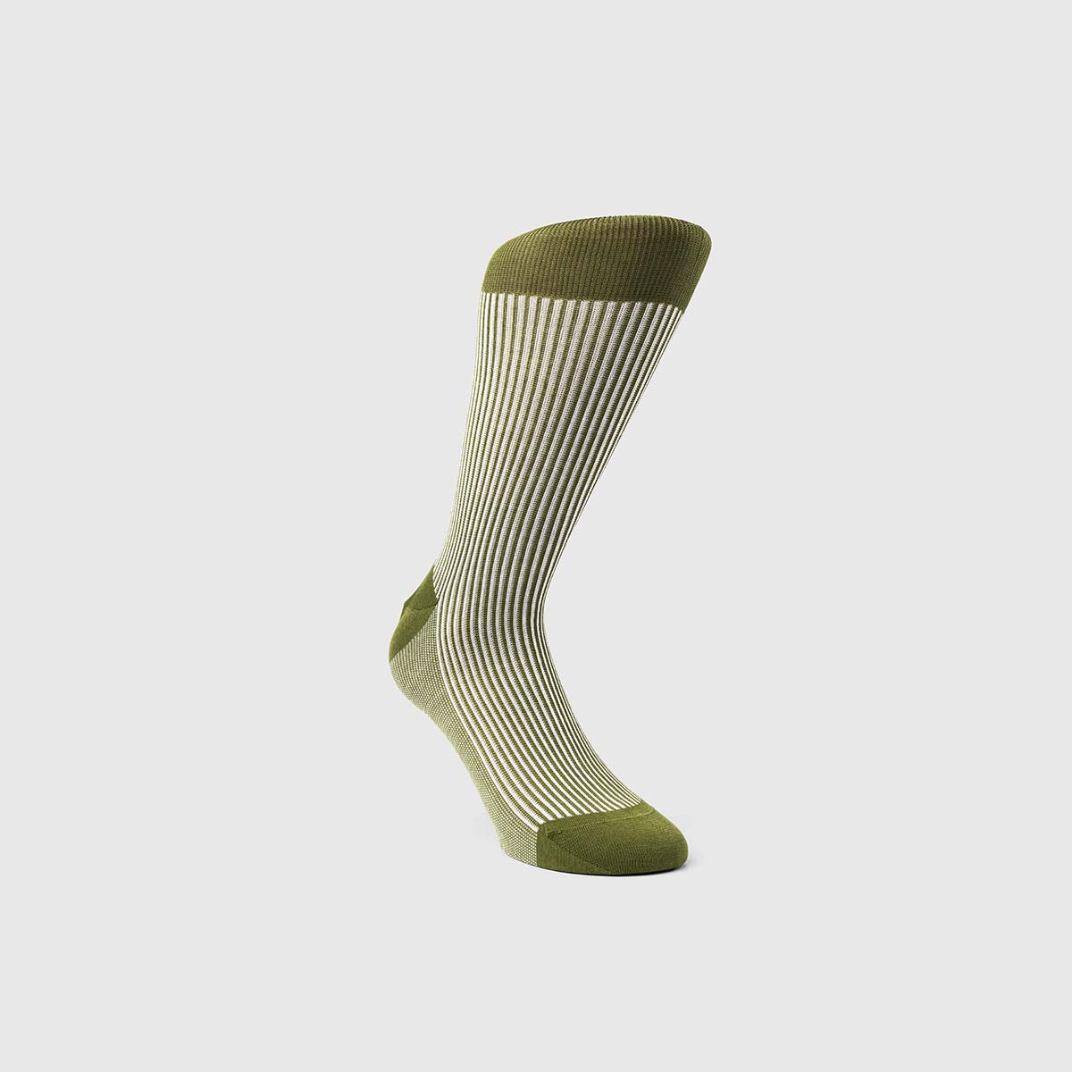 Bresciani 1970 Cotton Socks in Green & White – M