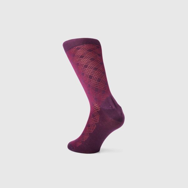 Bresciani 1970 Cotton Socks in Red Violet