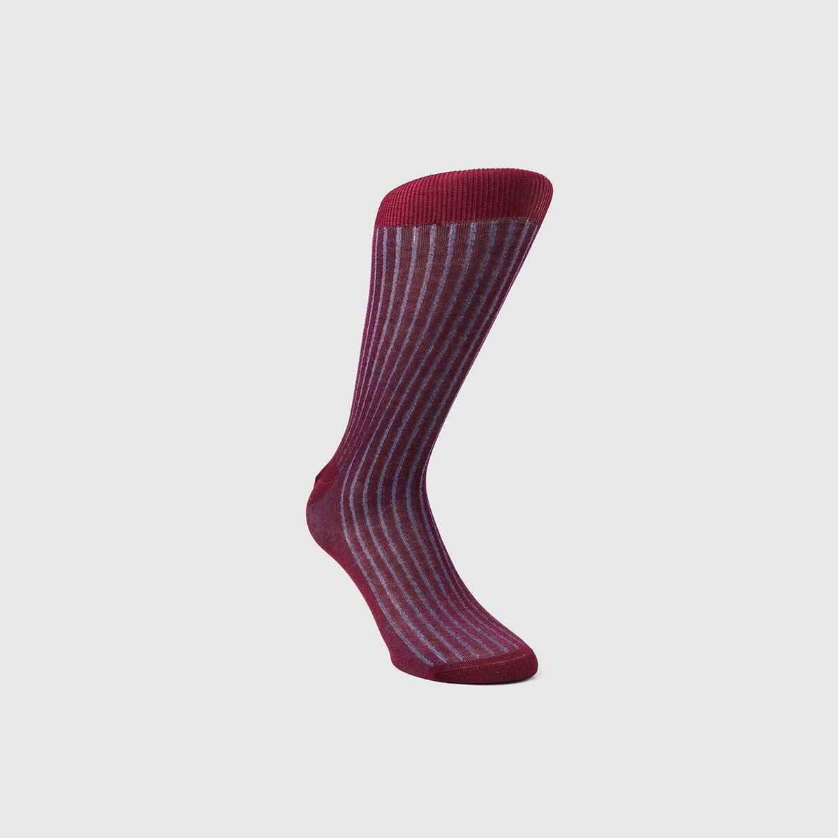 Bresciani 1970 Cotton Socks in Ruby & Cornflower – M
