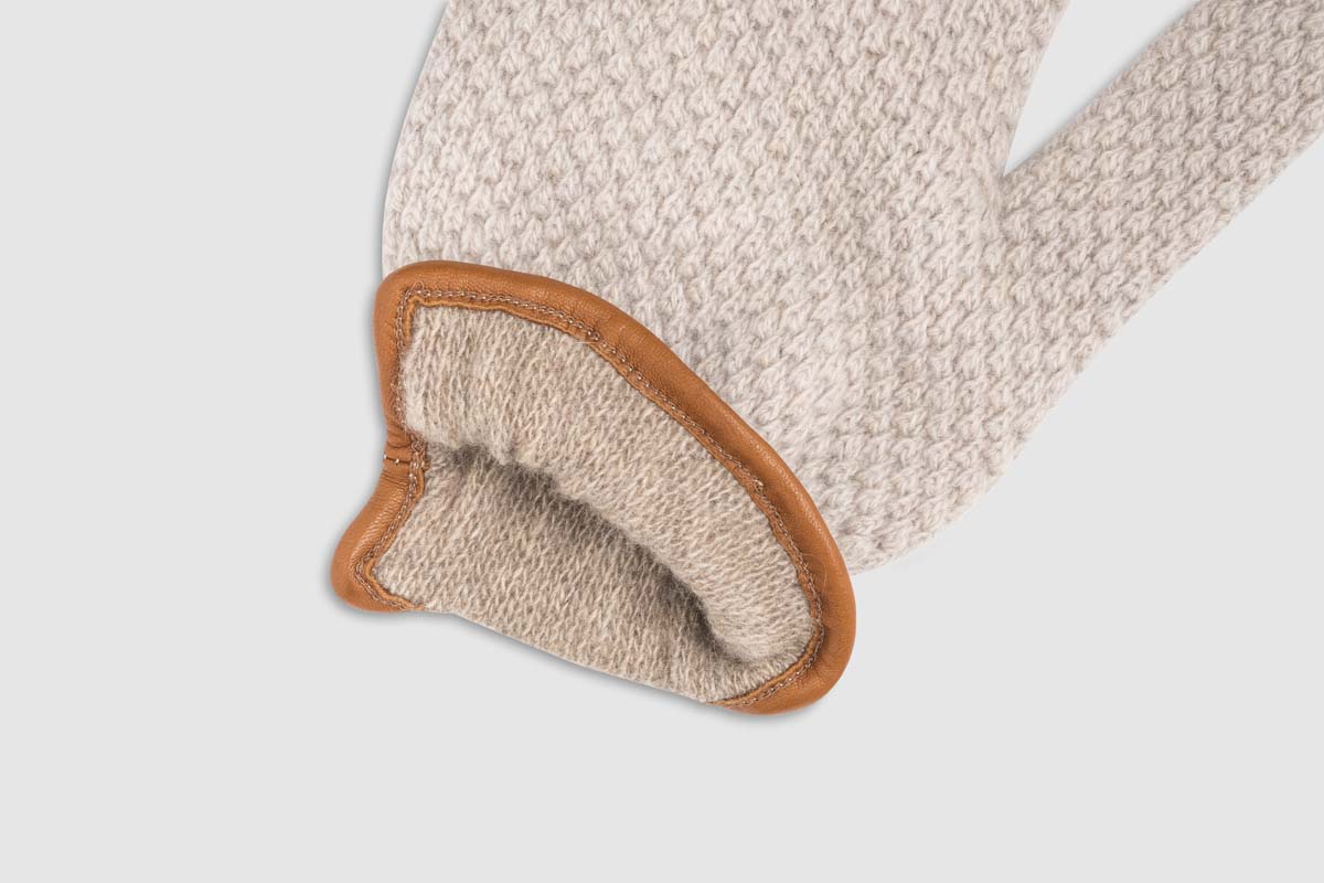Beige Double Cashmere Glove Alpo Guanti on sale 2022 2