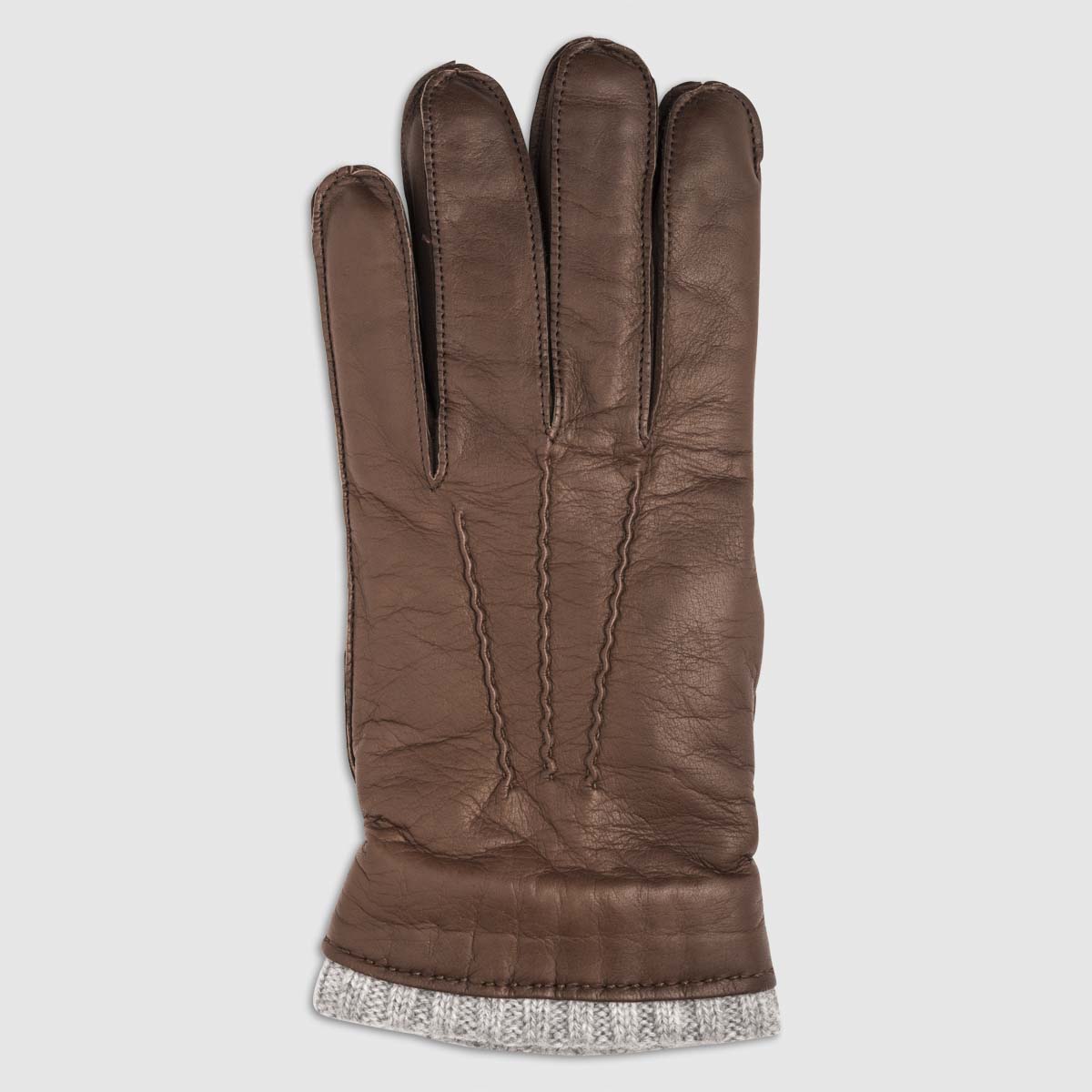 Nappa Leather Glove with Cashmere Lining in Conker – 8