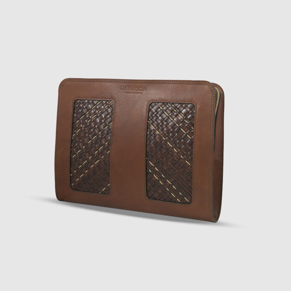 Athison Brown Leather Pouch
