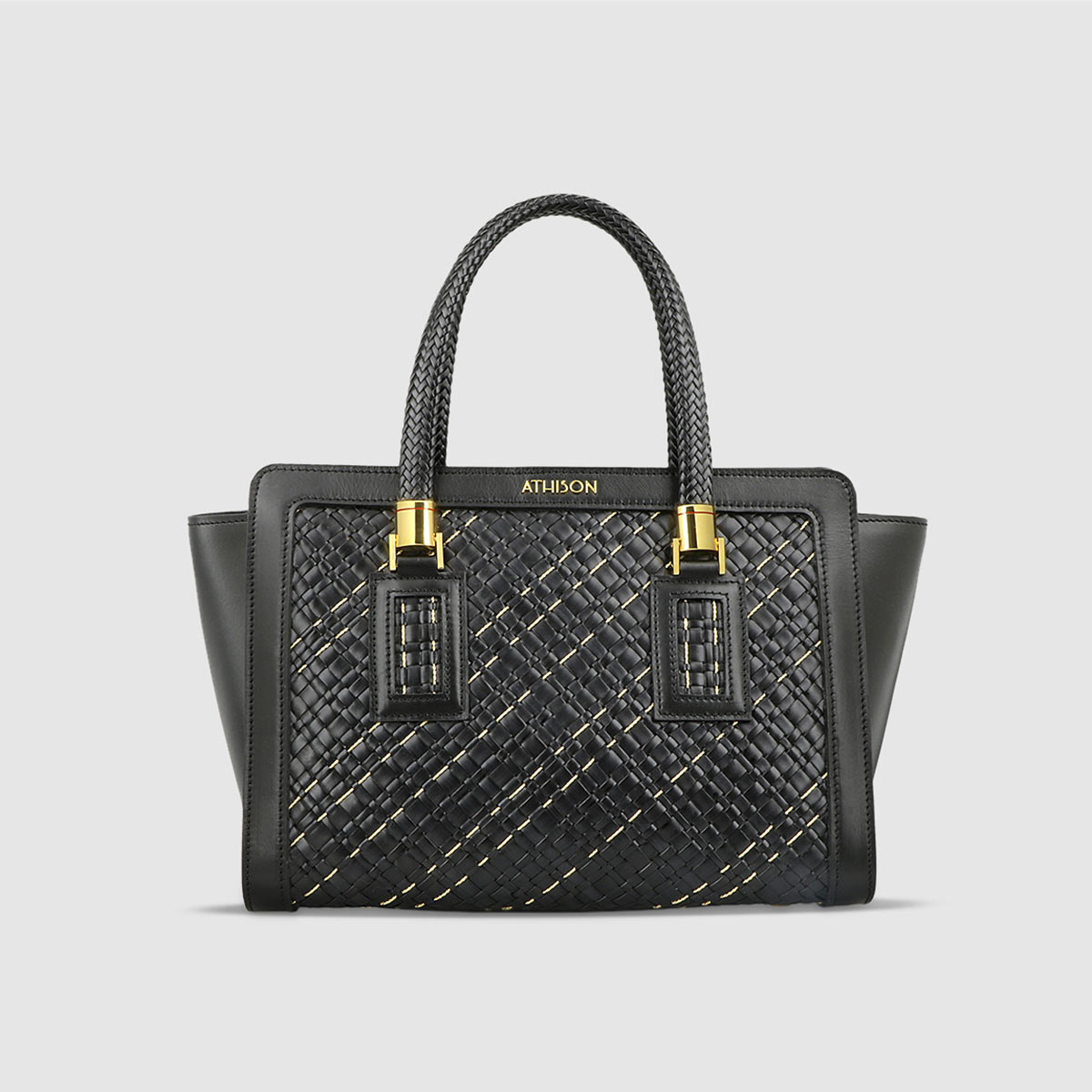 Athison Leather Handbag Athison on sale 2022