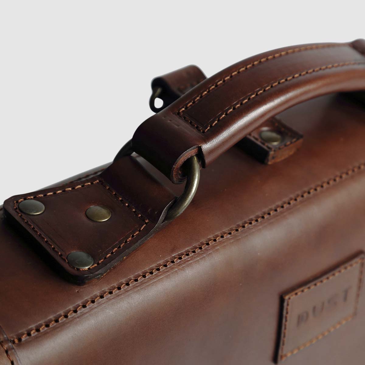 The Dust Company Classic Leather Briefcase The Dust on sale 2022 2
