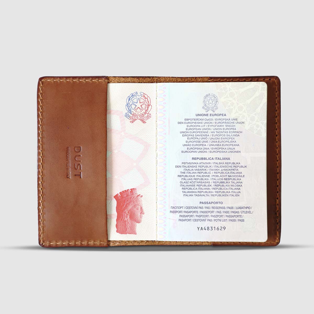 The Dust Company Global Leather Passport Wallet
