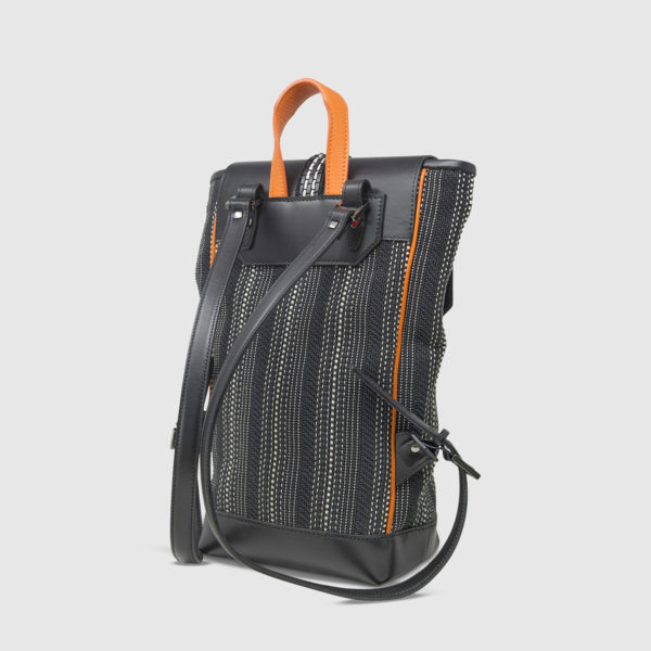 Athison Black/Orange Backpack