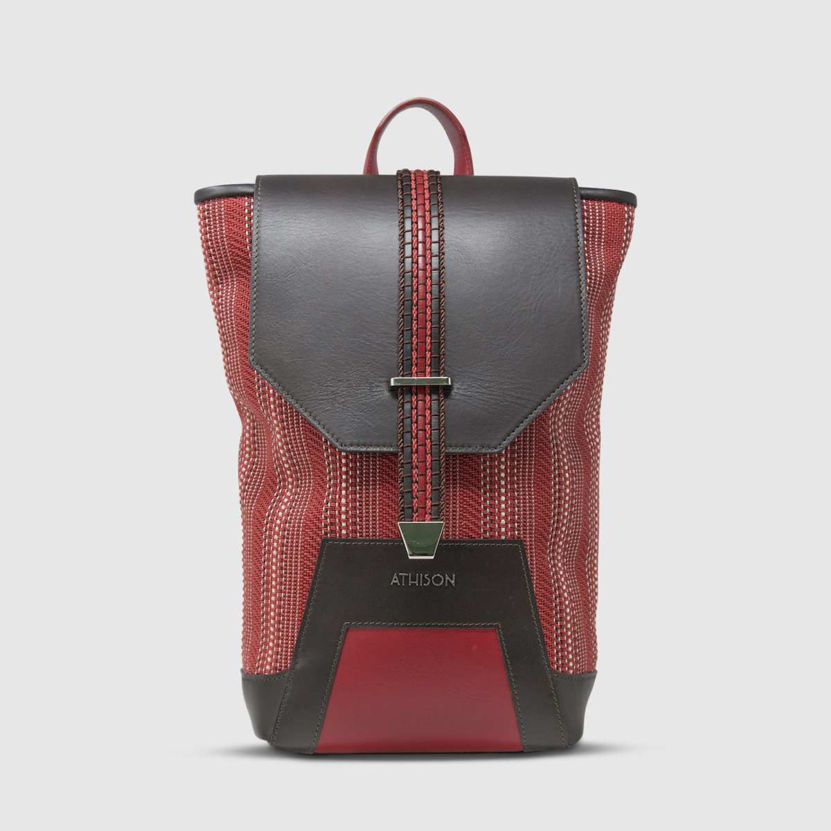 Athison Red/Brown Backpack