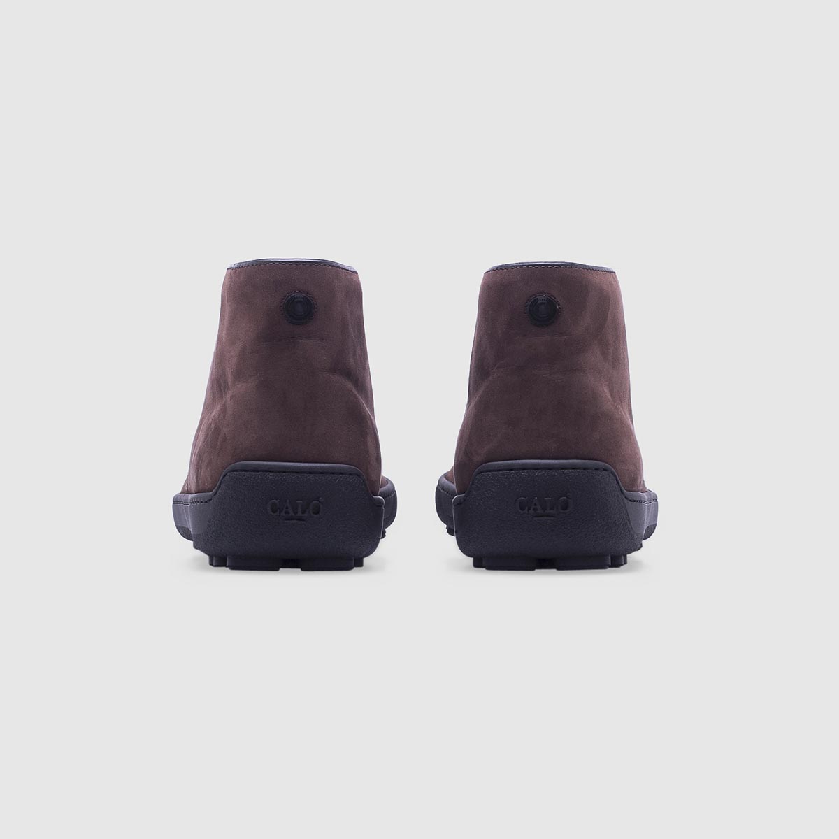 Dark brown desert boots in nubuck Calò on sale 2022 2