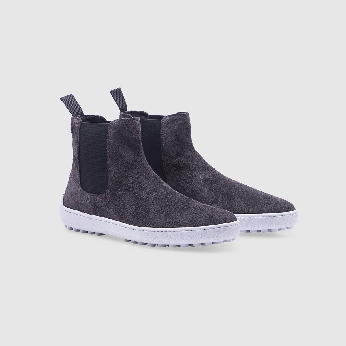 Grey ankle boots in suede Calò on sale 2022 2