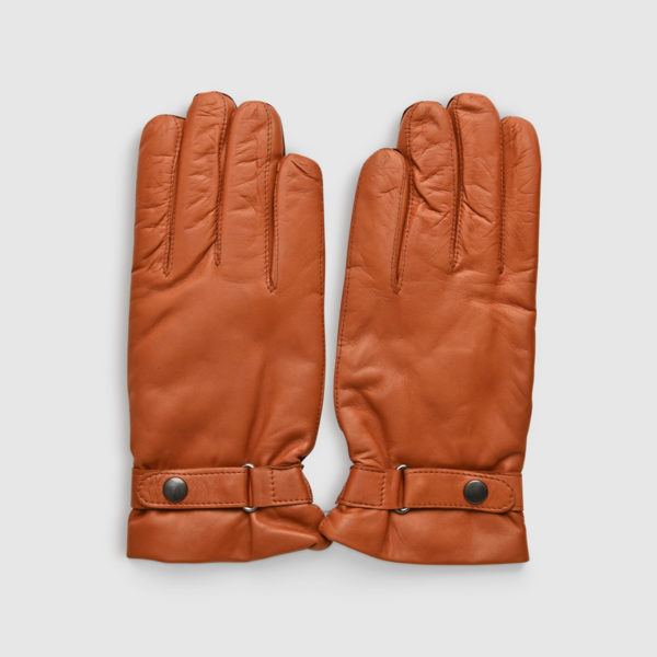 Omega Guanti Noisette Smooth Cashmere & Lambskin Glove