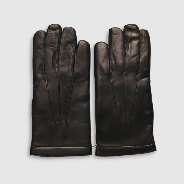 Omega Wool & Black Lambskin Glove