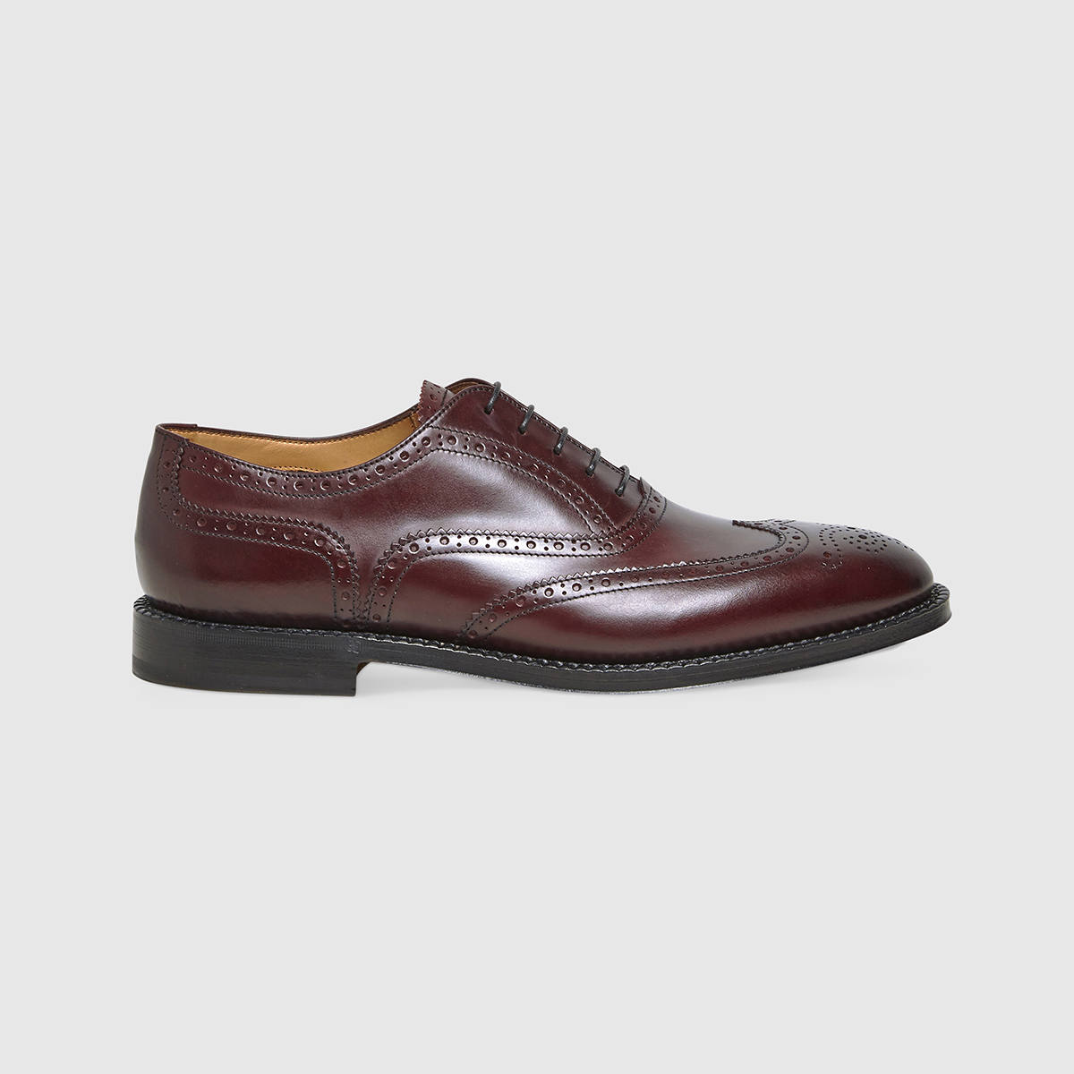 Lace-up Shoes in Bordeaux Brogue Calfskin Gruppo Fabi on sale 2022