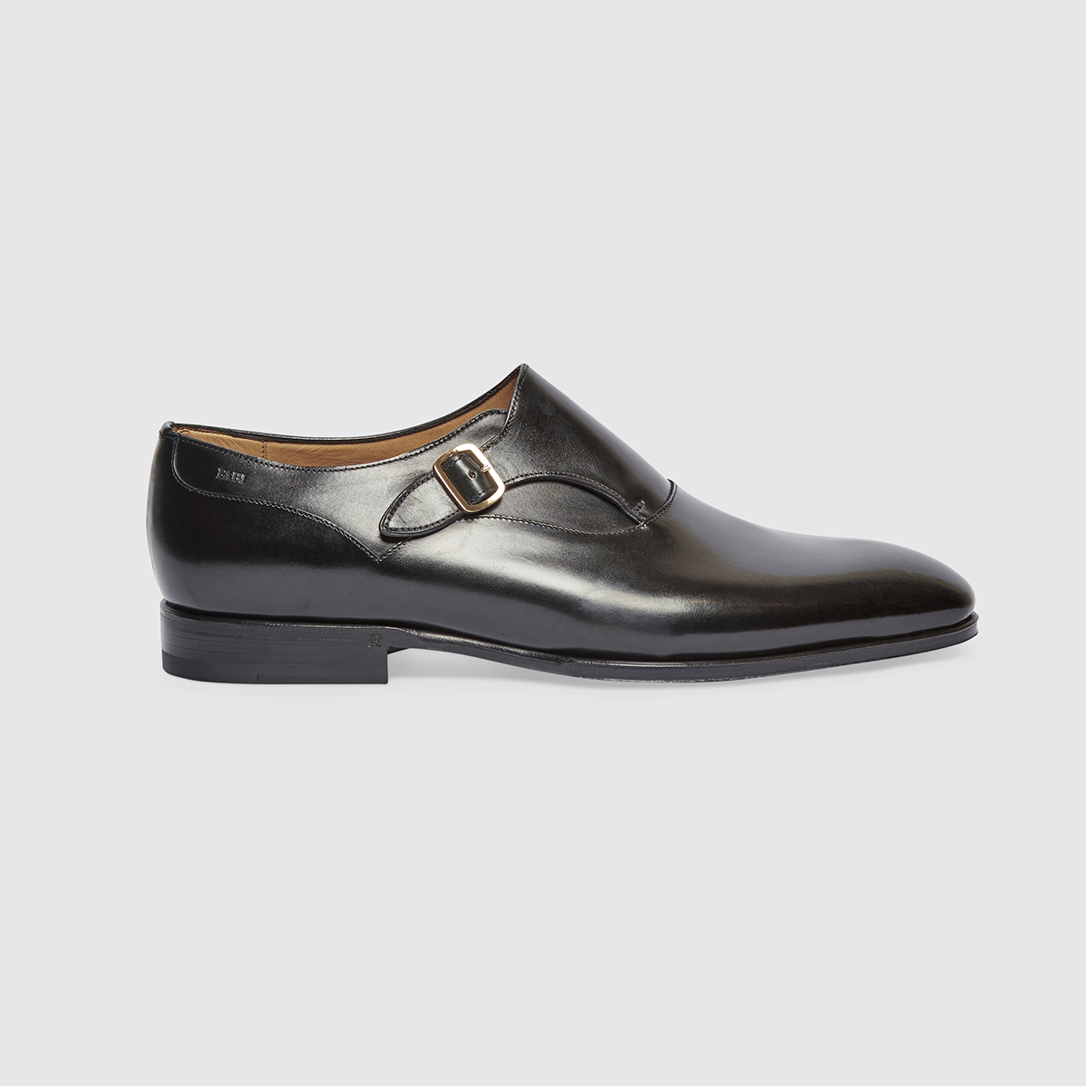 Monk Shoes Shoes in Calfskin Black Leather