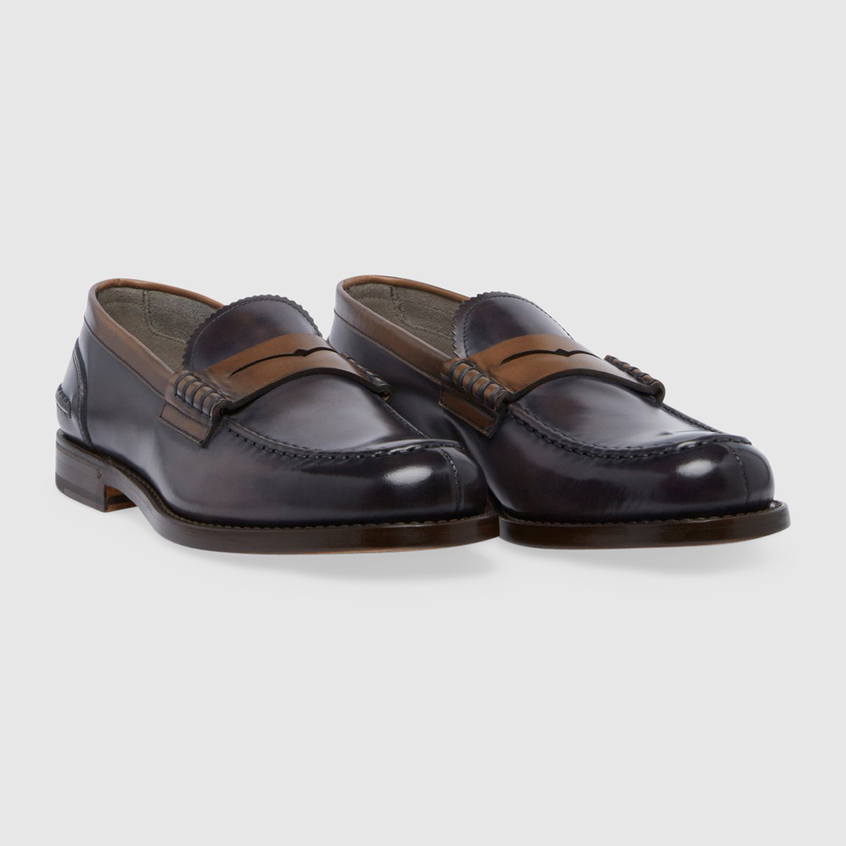 Loafers in Plum Calf Leather Gruppo Fabi on sale 2022 2