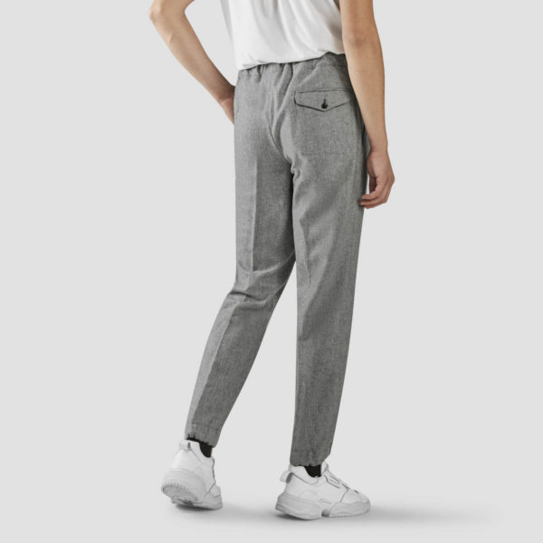 Light Gray Flannel Jogging Trousers