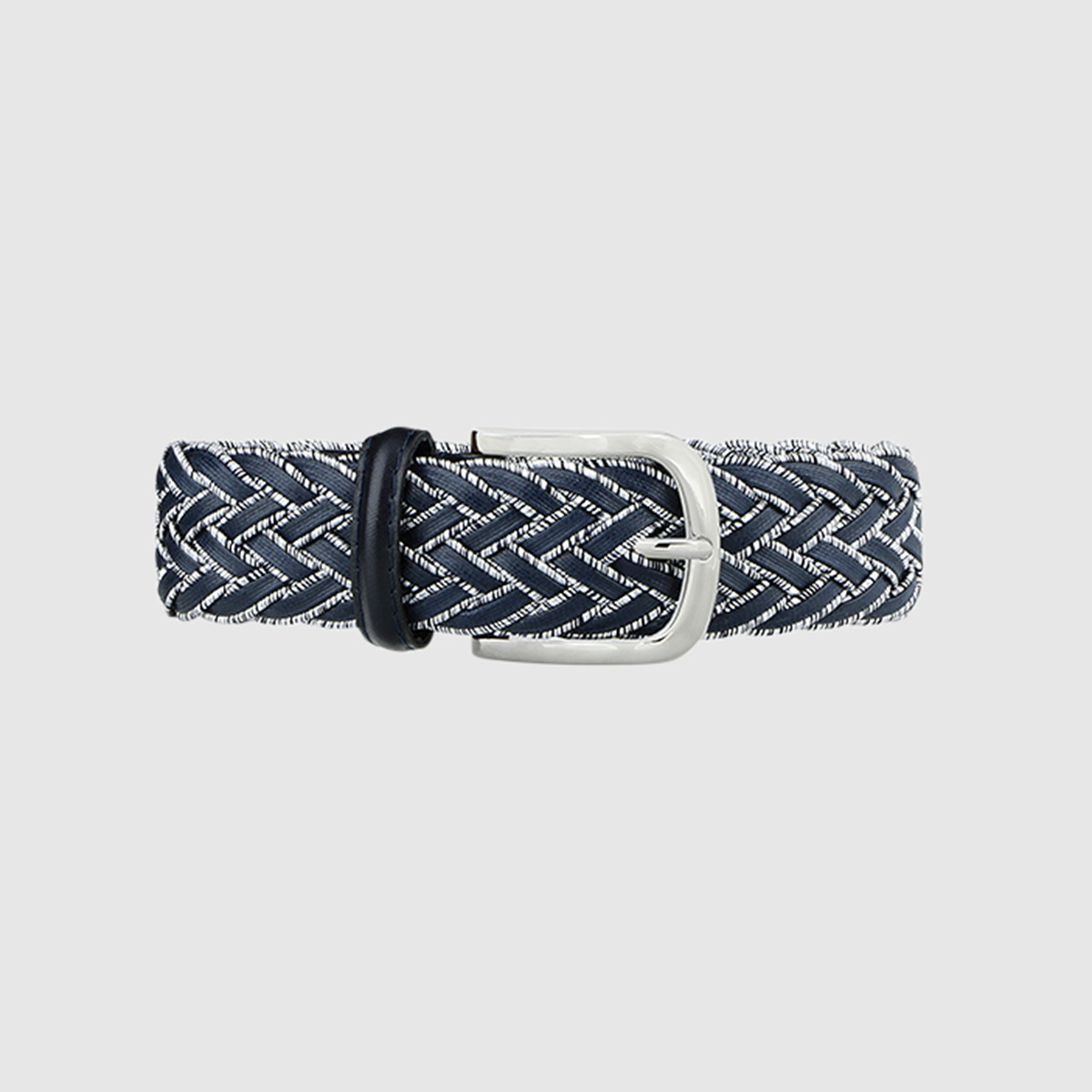 Blue Division Woven Suede Belt Athison on sale 2022