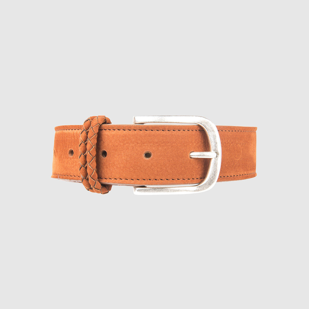 Orange Nabuk Leather Belt – L-XL