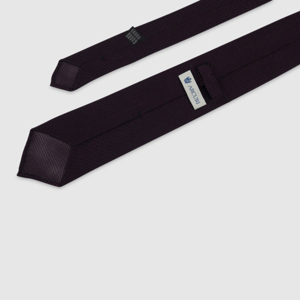 Blue/Purple Silk Handrolled Grenadine Tie