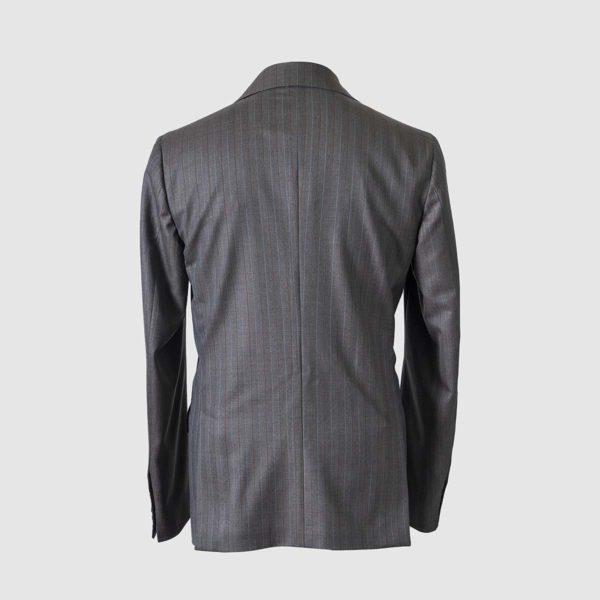 Double-Breasted Striped Suit in 130s Carnet Wool