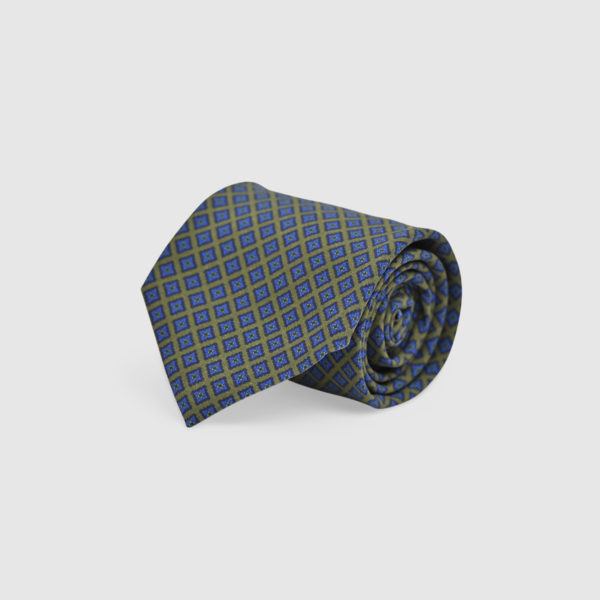 Cravatta medaglioni 100% Seta Stampata