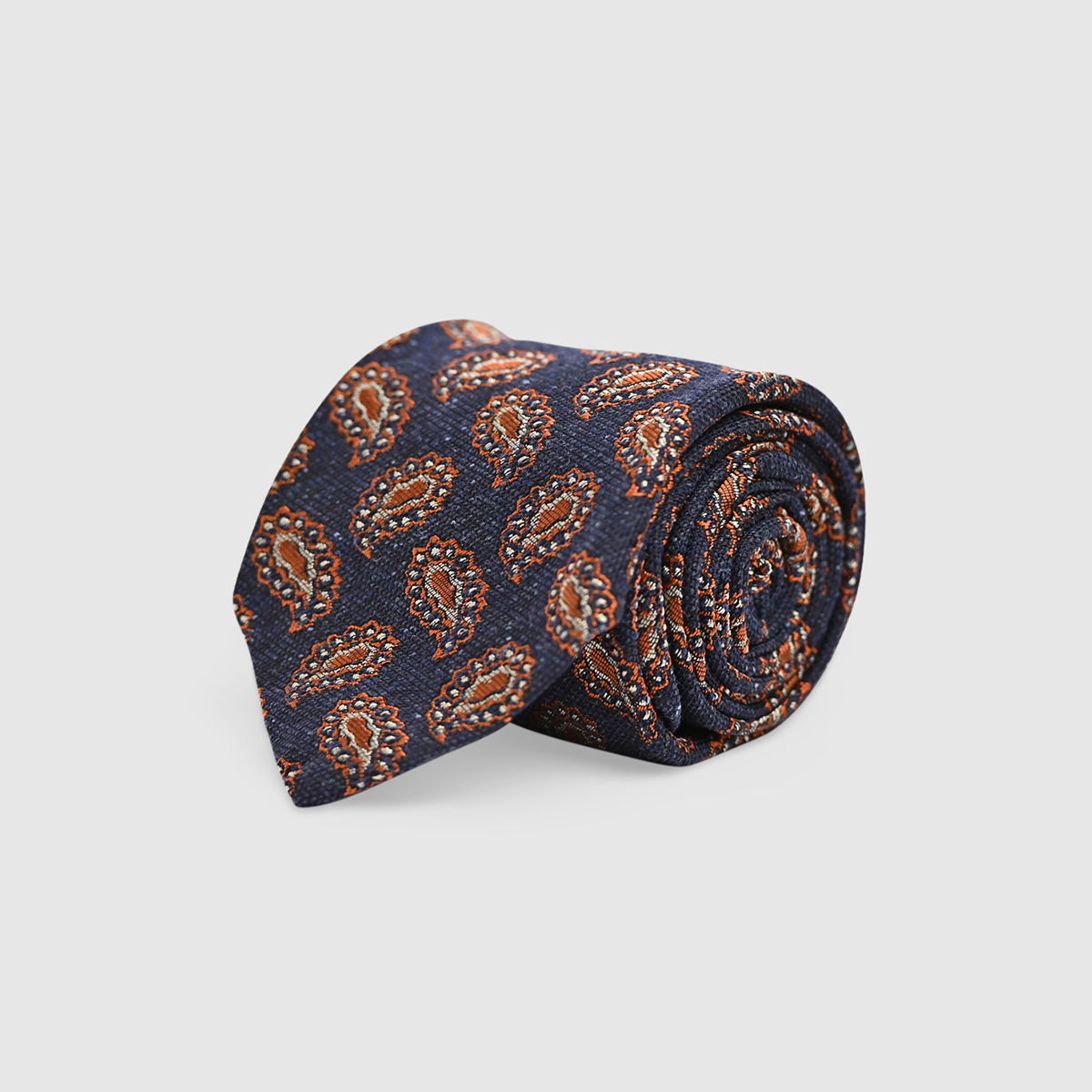 100% Wool Tie with Kashmir pattern Fumagalli 1891 on sale 2022