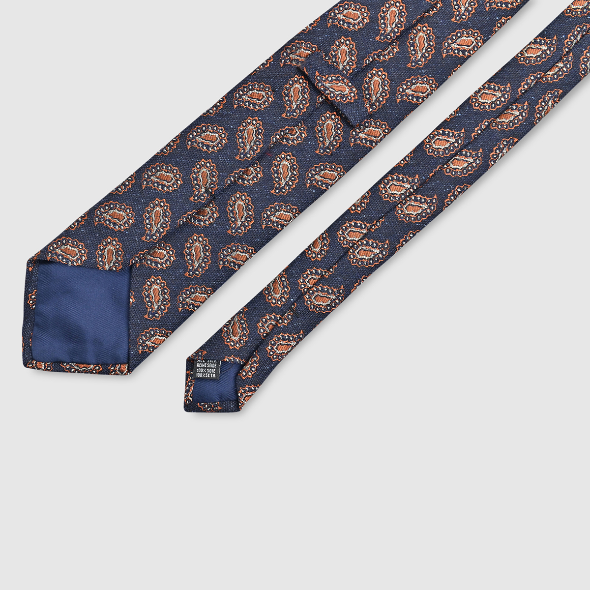 100% Wool Tie with Kashmir pattern Fumagalli 1891 on sale 2022 2