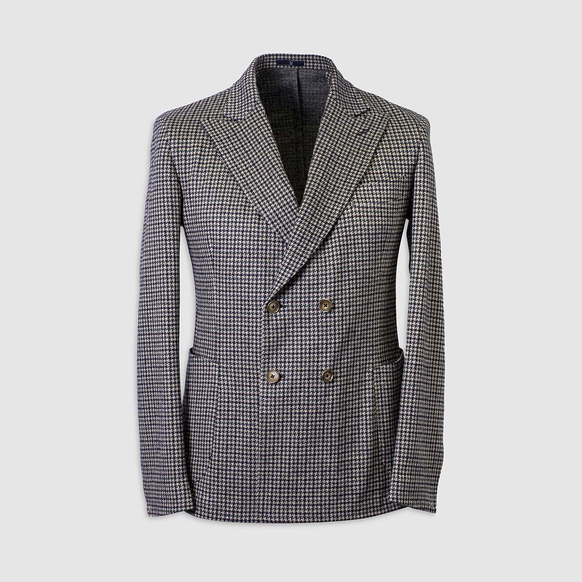 One And a Half-Breasted Blazer in Pied-De-Poule Wool Melillo 1970 on sale 2022