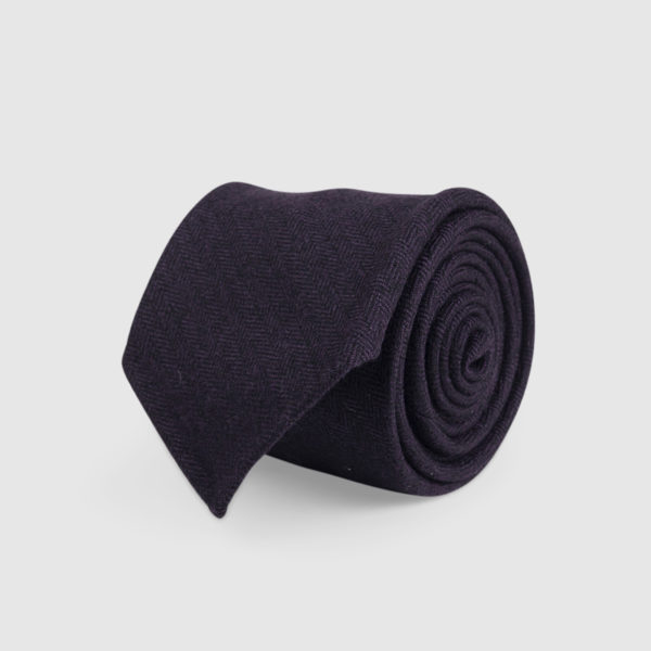Violet 3-Fold Wool Tie