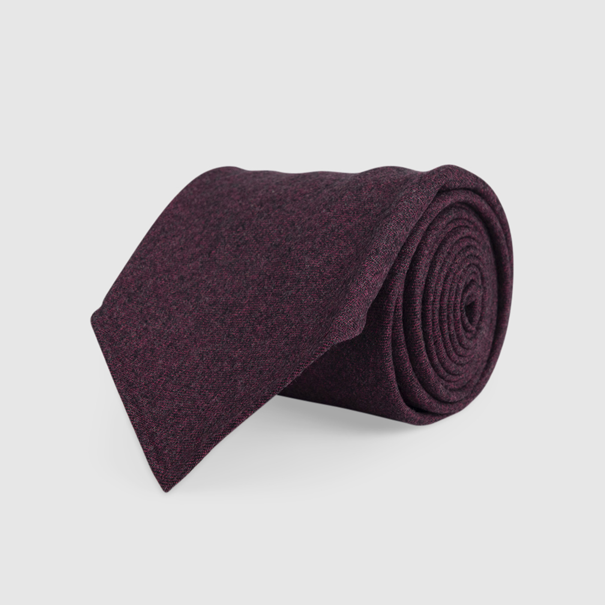 Purple 3-Fold Wool Tie