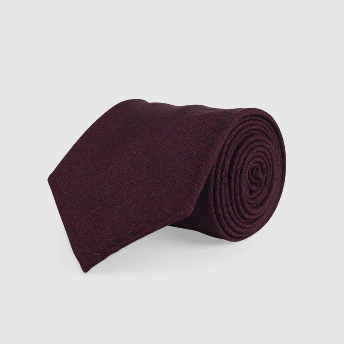 Burgundy 3-Fold Wool Tie