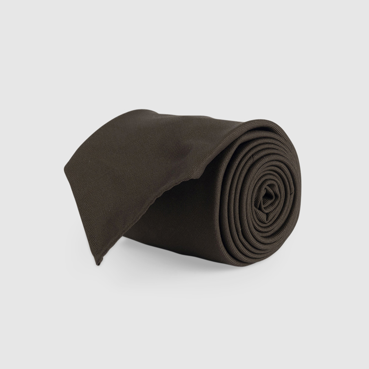 Brown 3-Fold Wool Tie