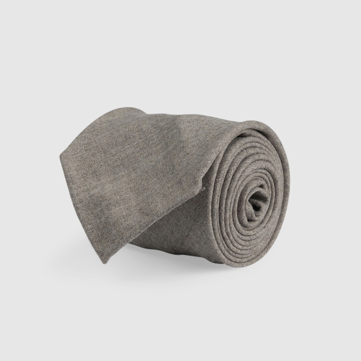 Sand Gray 3-Fold Wool Tie